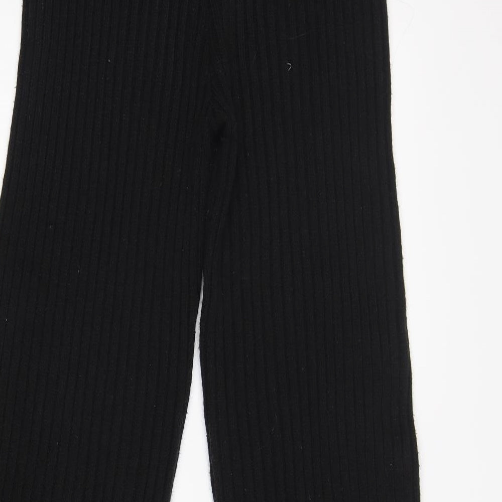 Misspap Womens Black Viscose Sweatpants Trousers Size S L30 in Regular