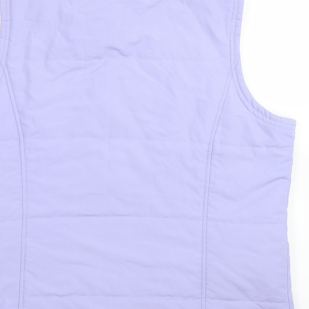 Tulchan Womens Purple Gilet Coat Size L Zip