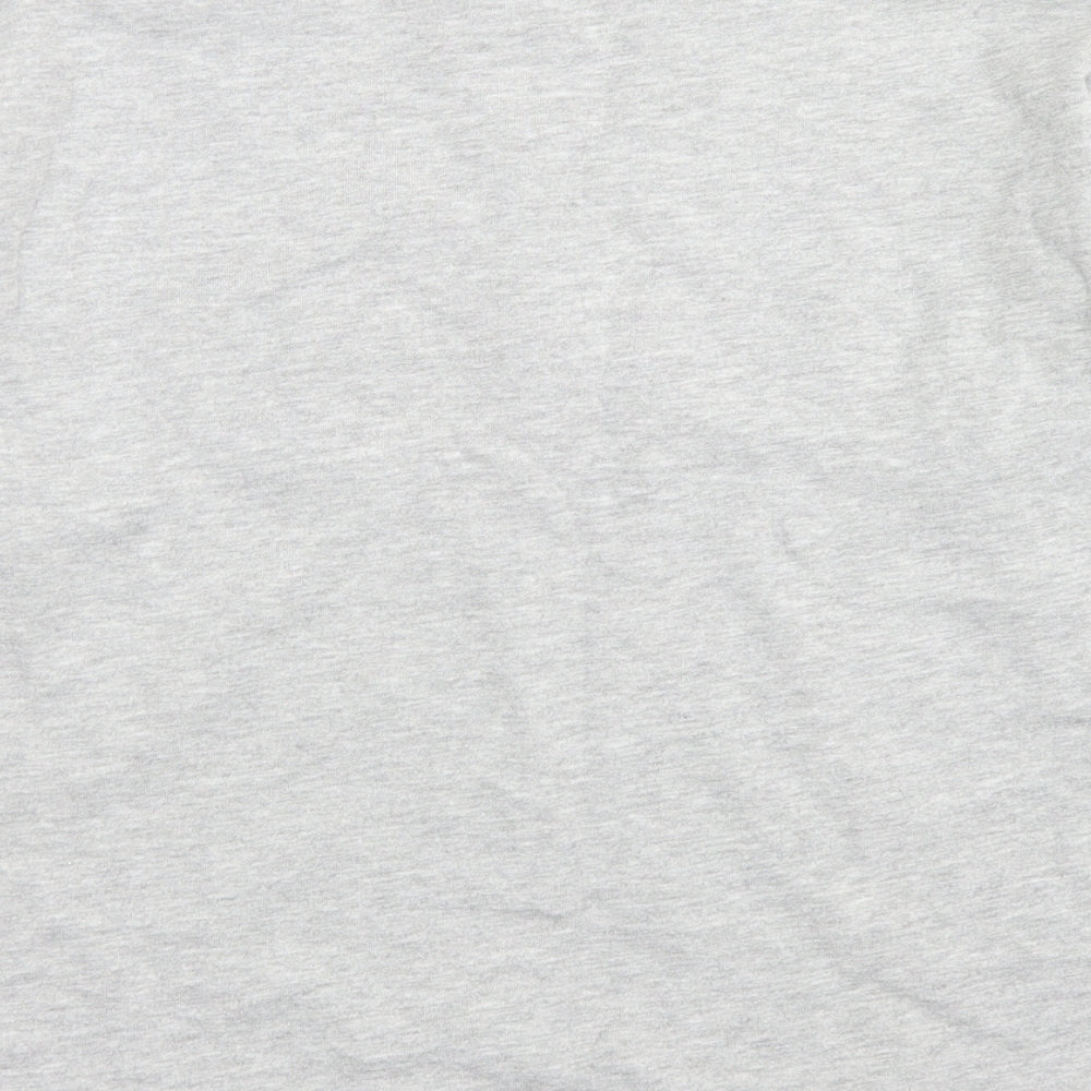 Papaya Womens Grey Cotton Pullover Sweatshirt Size S