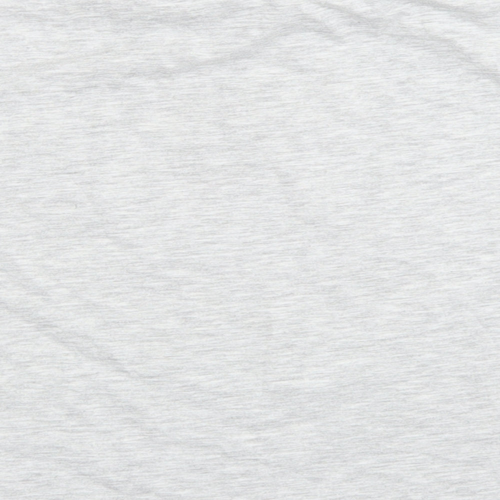 George Girls Grey Polyester Basic T-Shirt Size 12 Years Crew Neck