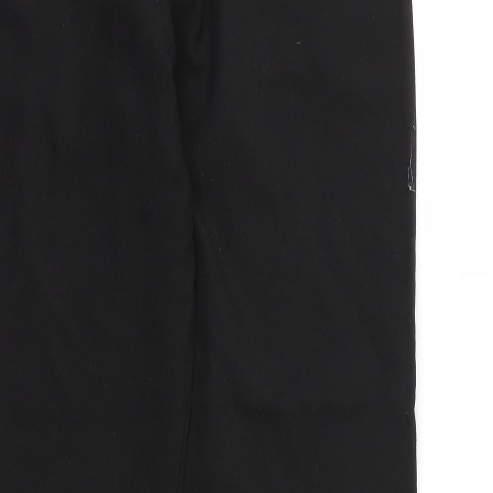 F&F Boys Black Viscose Carpenter Trousers Size 11 Years L24 in Regular Zip