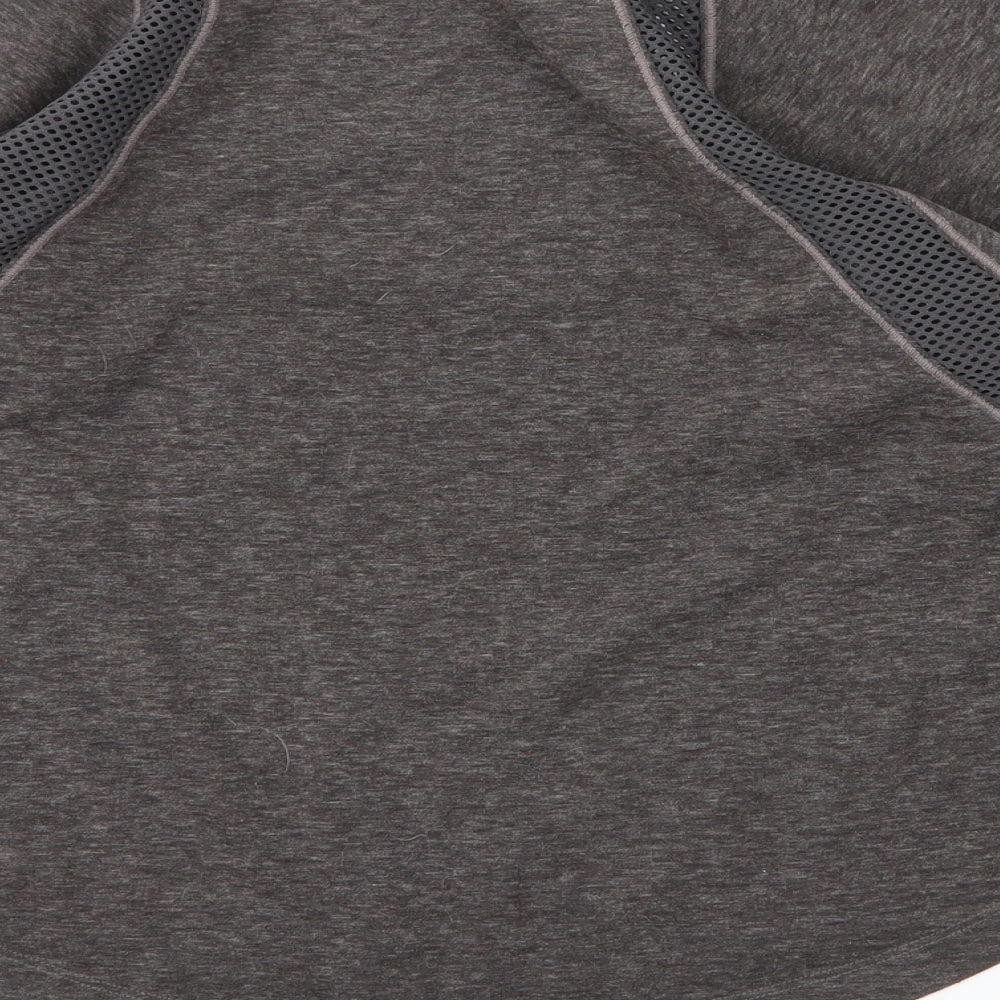Preworn Womens Grey Round Neck Polyester Pullover Jumper Size S