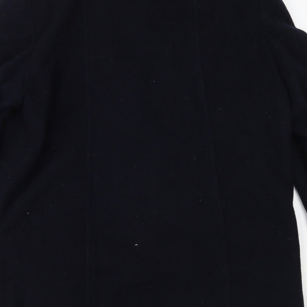 Isabelle Womens Blue Overcoat Coat Size 12
