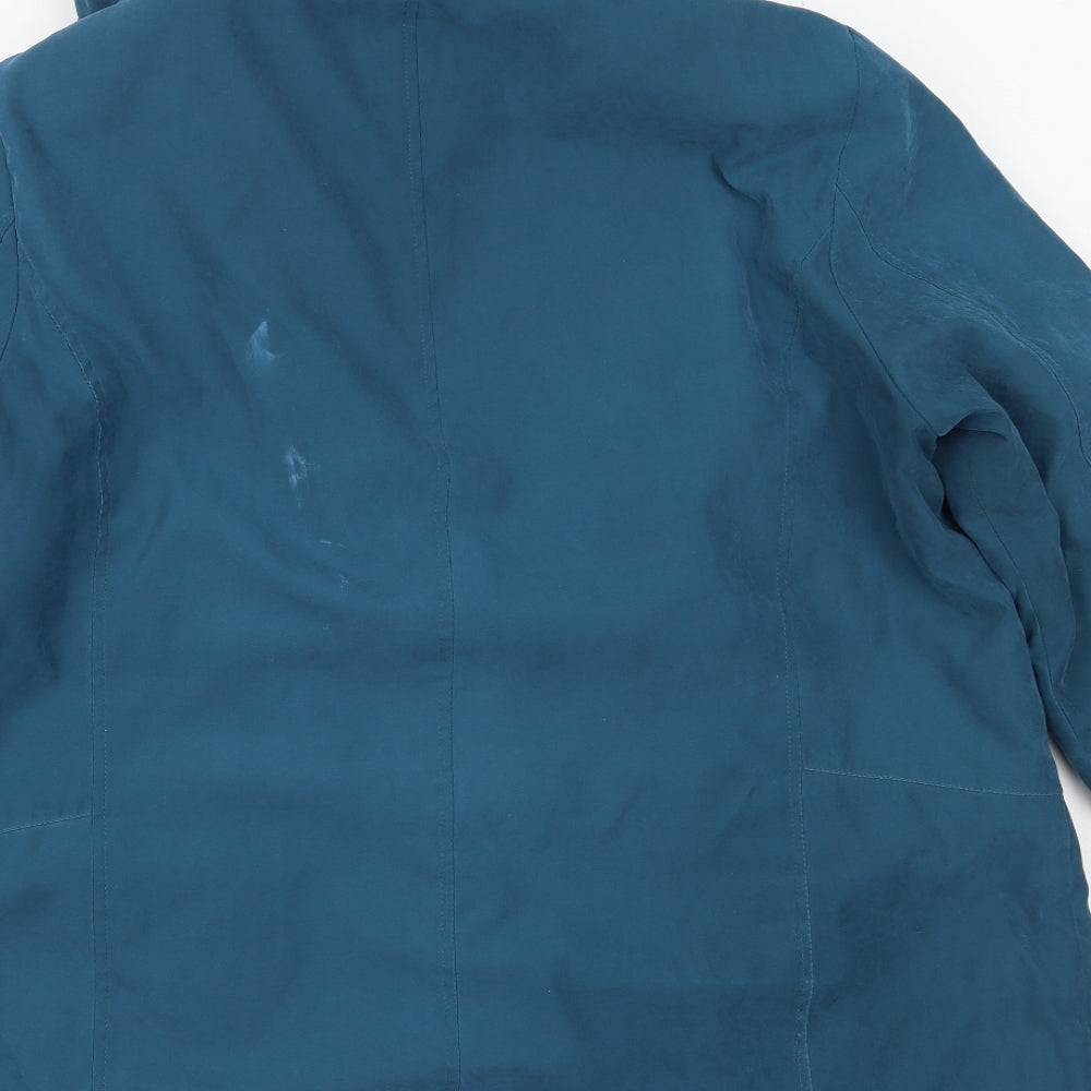 Bonmarché Womens Blue Quilted Coat Size L