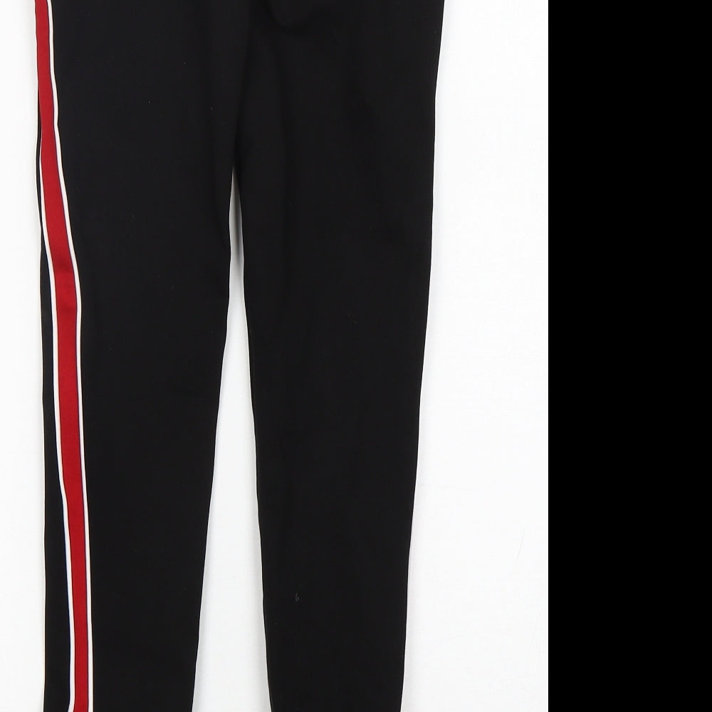 Zara Womens Black Viscose Capri Leggings Size XS L26 in