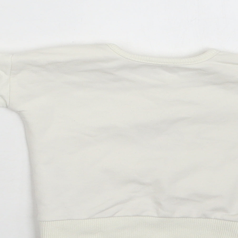 George Baby White Polyester Pullover Jumper Size 0-3 Months Snap - My daddy