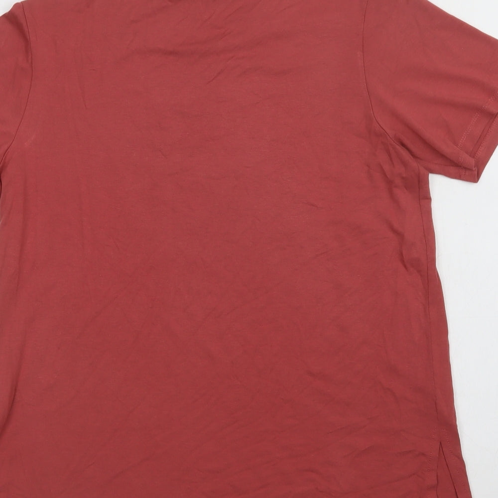 Select Womens Pink Viscose Basic T-Shirt Size M Crew Neck - So Much Drama
