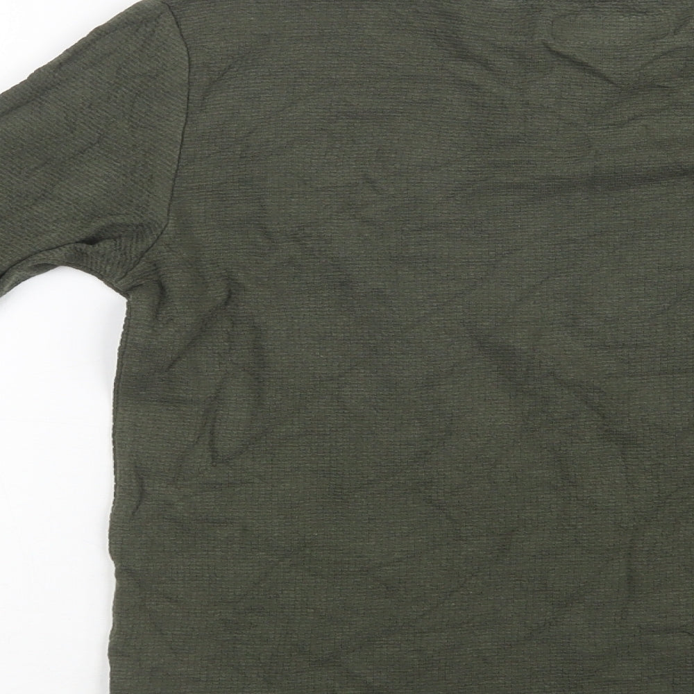 Next Boys Green Cotton Pullover Sweatshirt Size 10 Years