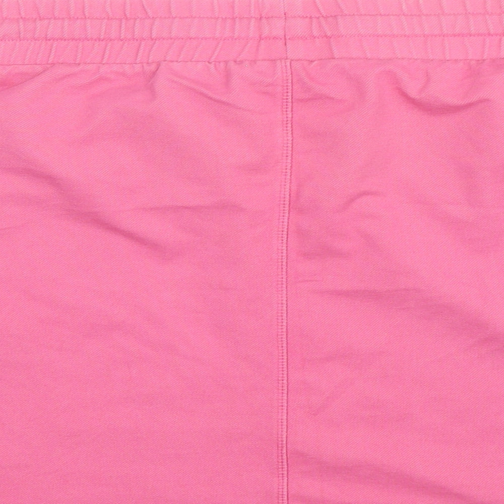 TU Womens Pink Cotton Mini Skirt Size L