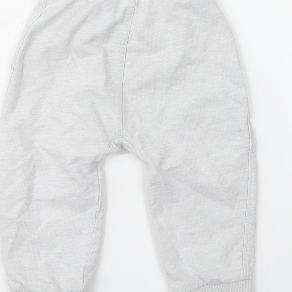 George Baby Grey Cotton Capri Leggings Size 9 Months Drawstring