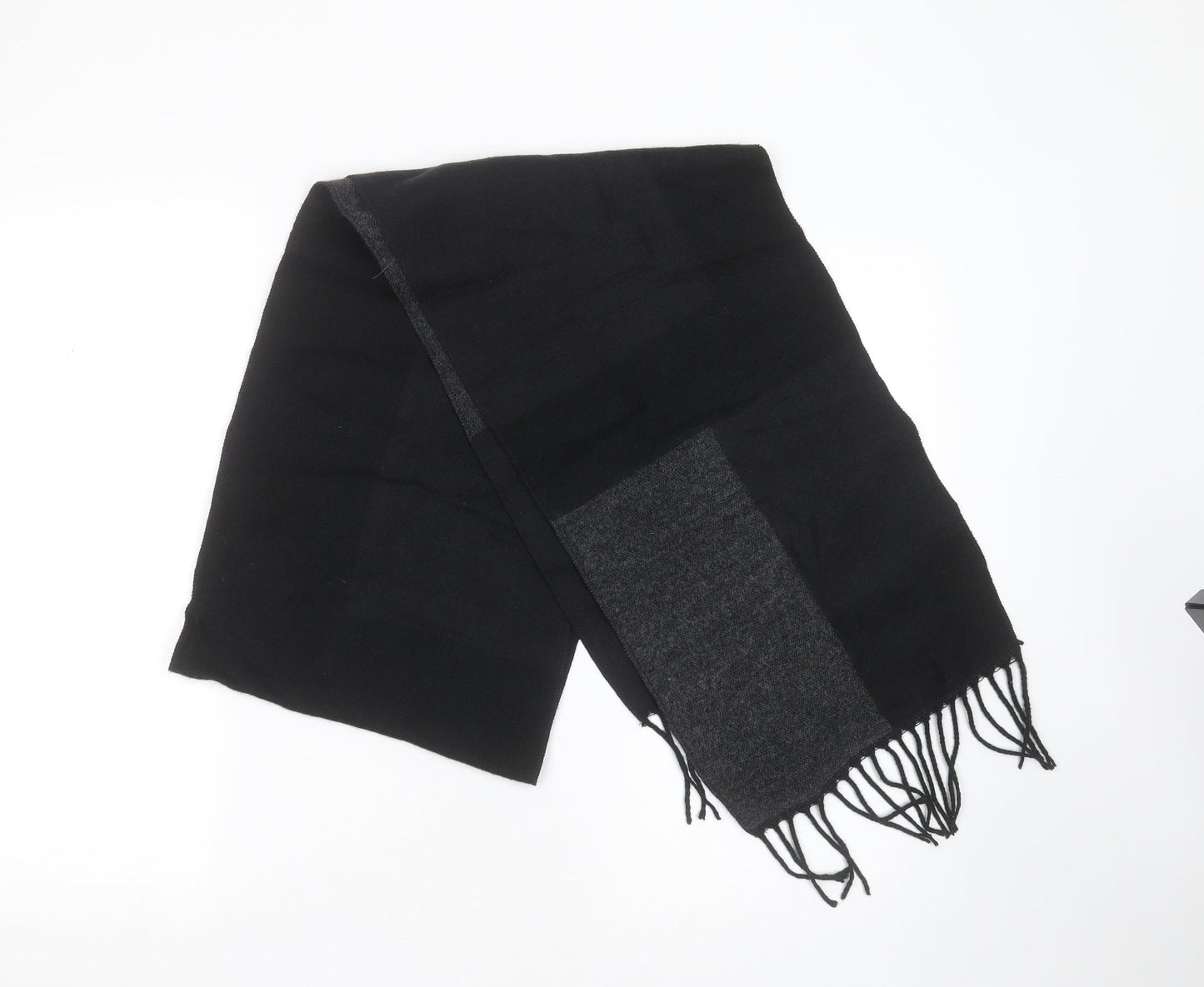 Preworn Unisex Black Polyester Scarf