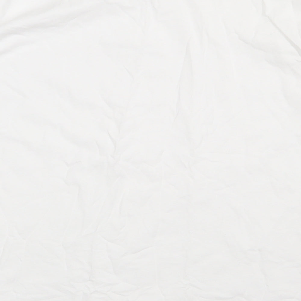 H&M Mens White Cotton Pullover Sweatshirt Size S