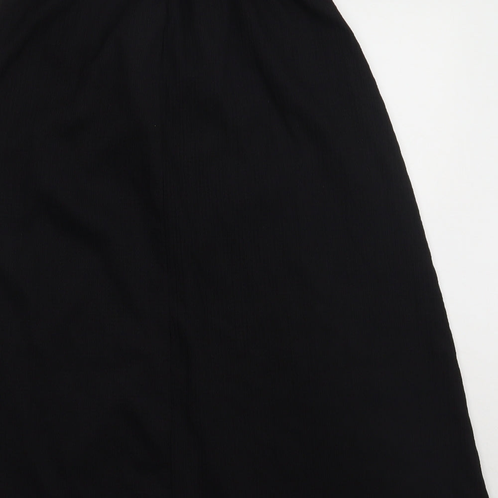 H&M Womens Black Polyester A-Line Size S Off the Shoulder Pullover