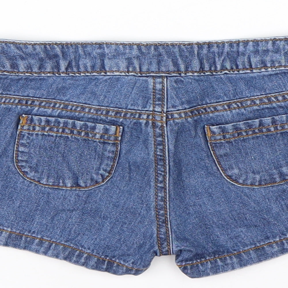 Mini Club Baby Blue Cotton Cropped Jeans Size 12-18 Months Button