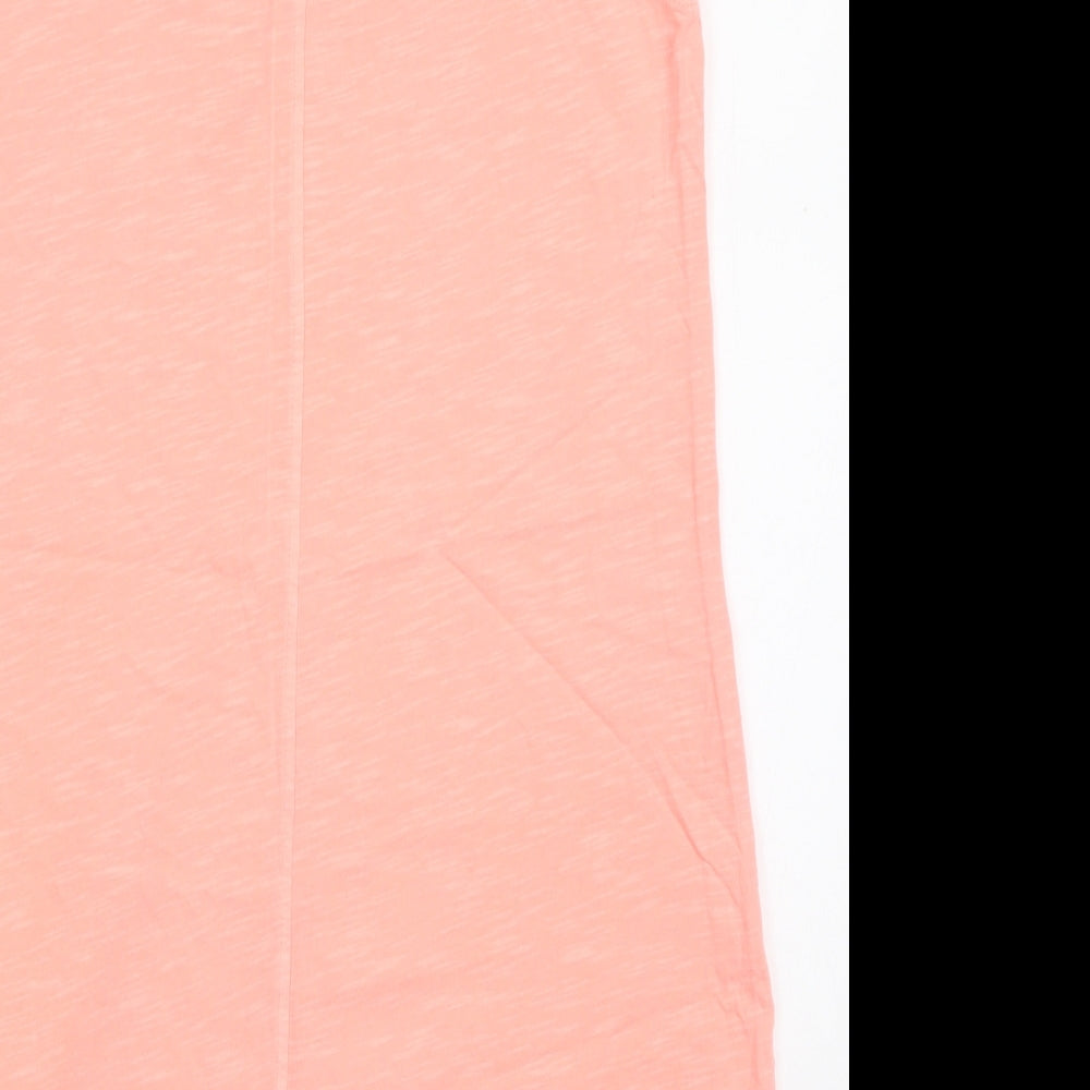 NEXT Womens Pink Cotton Basic Tank Size 12 V-Neck