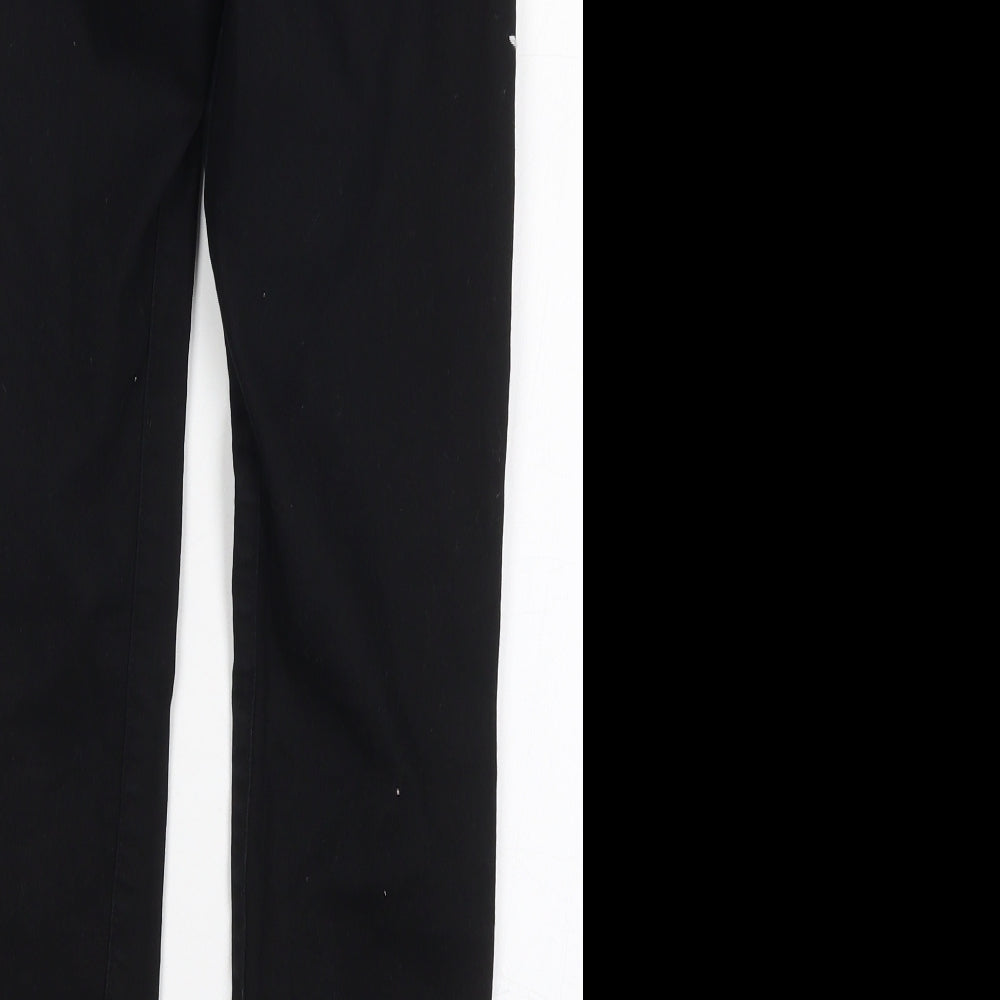 H&M Womens Beige Cotton Skinny Jeans Size 8 L27 in Regular Button