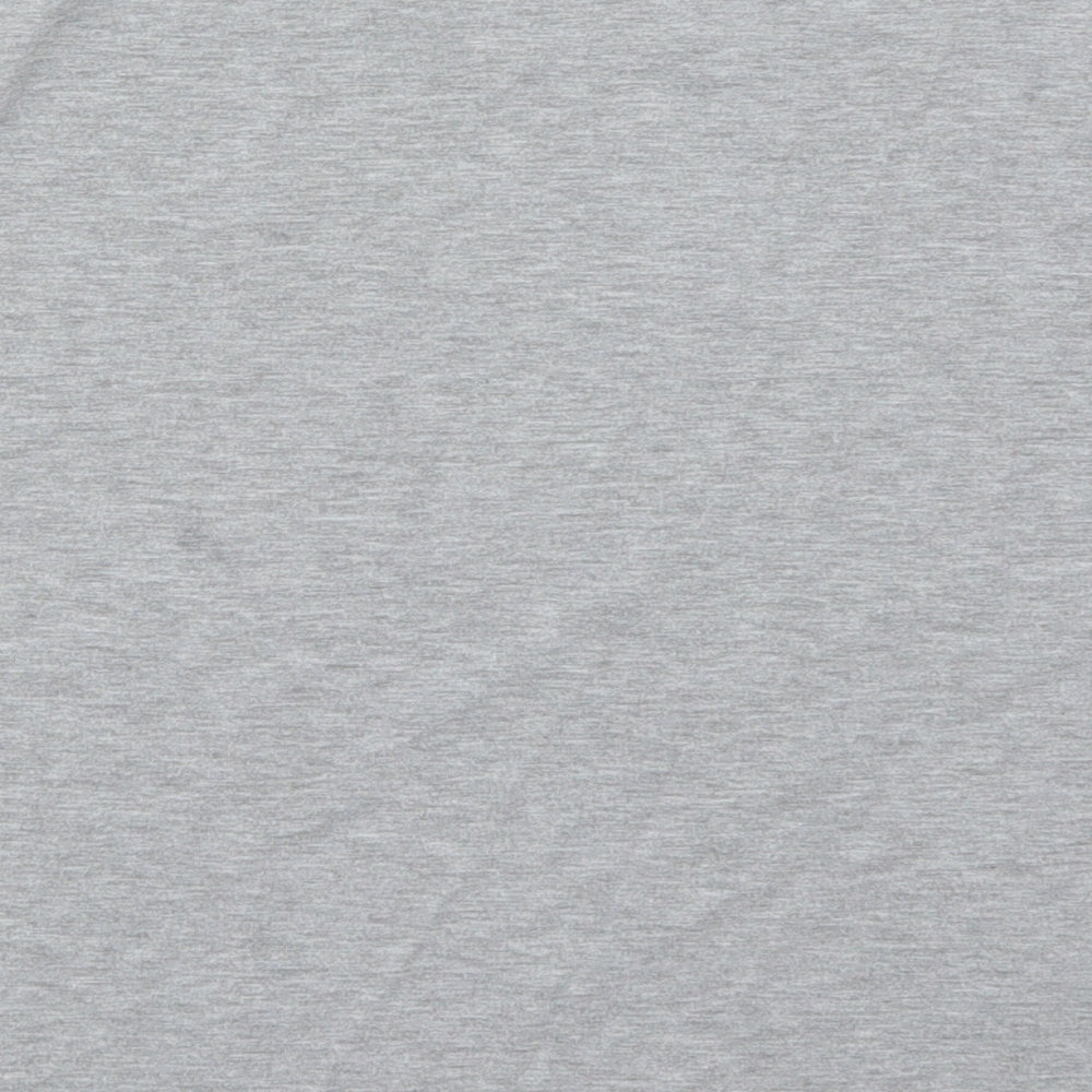 PRETTYLITTLETHING Womens Grey Polyester Basic T-Shirt Size M Round Neck - Thank U, Next