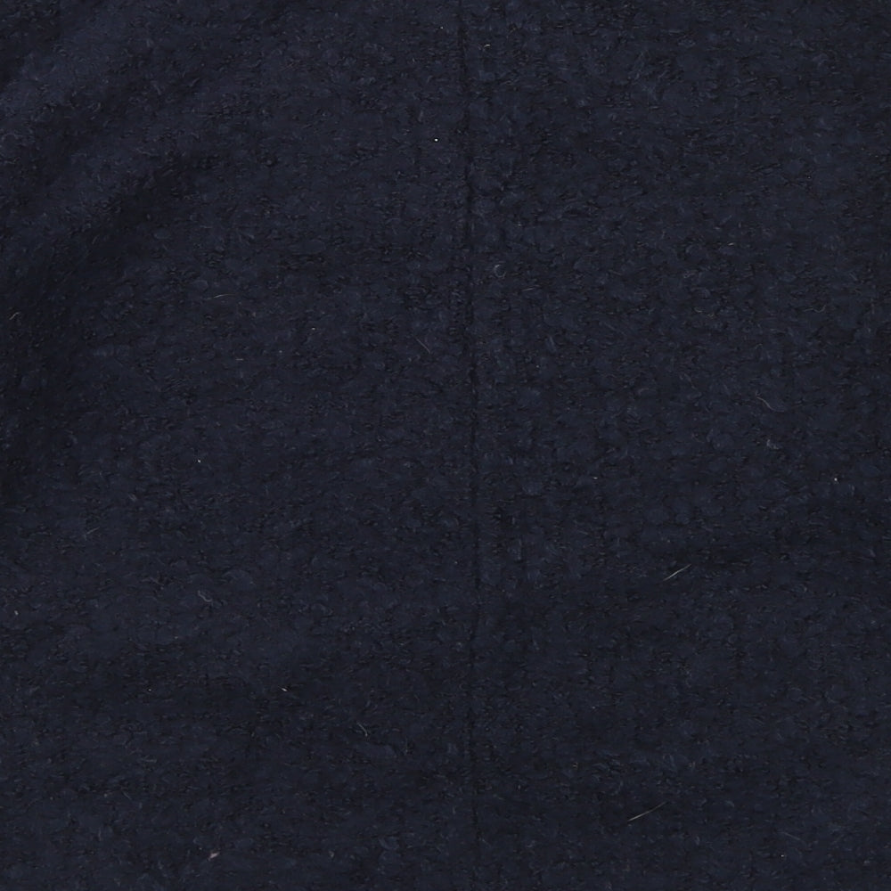 Topshop Womens Blue Crew Neck Acrylic Pullover Jumper Size 8
