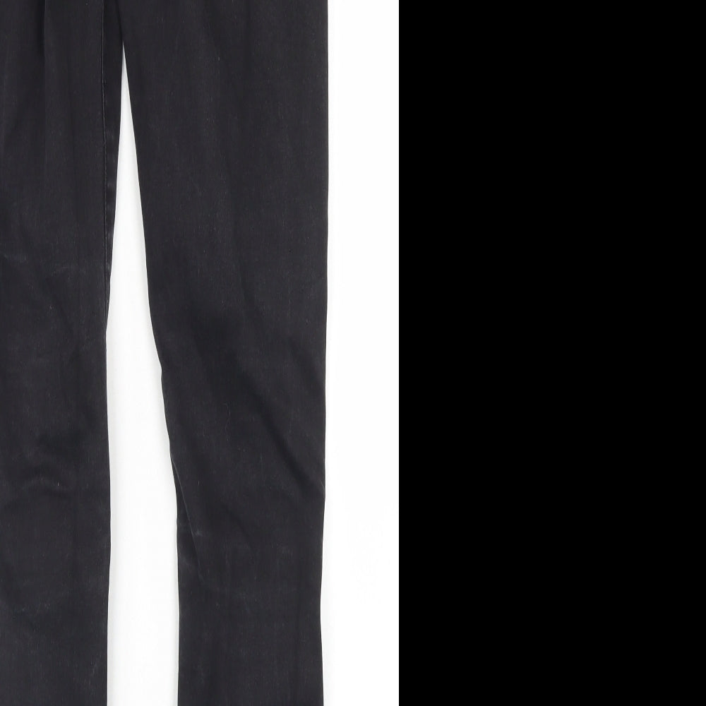 Denim Co Womens Black Cotton Skinny Jeans Size 14 L28 in Regular Button