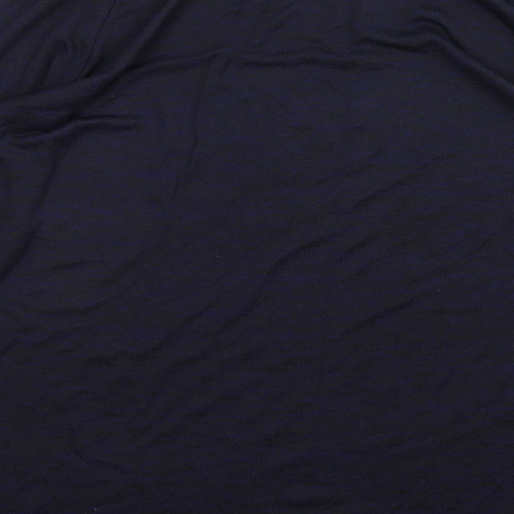 Topshop Womens Blue Round Neck Viscose Pullover Jumper Size 10