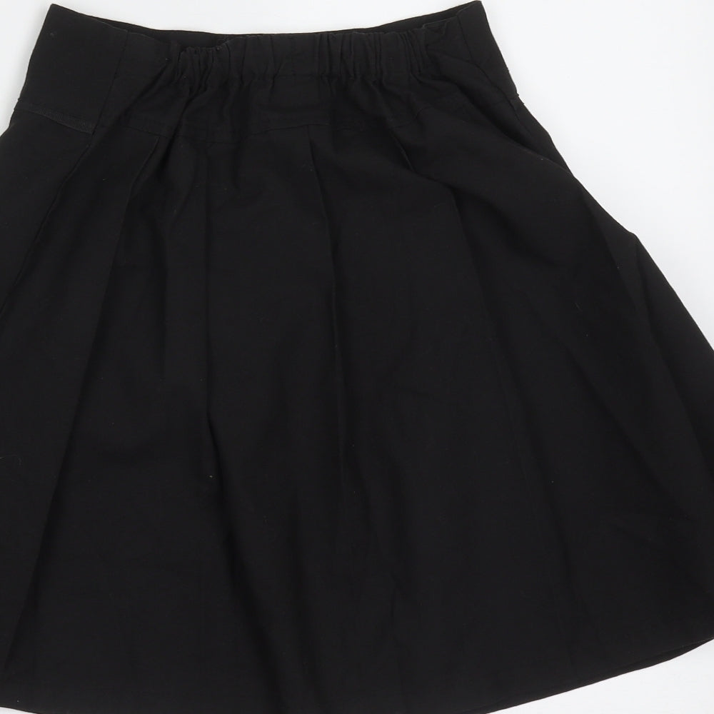 TU Girls Black Polyester A-Line Skirt Size 9 Years Regular - school