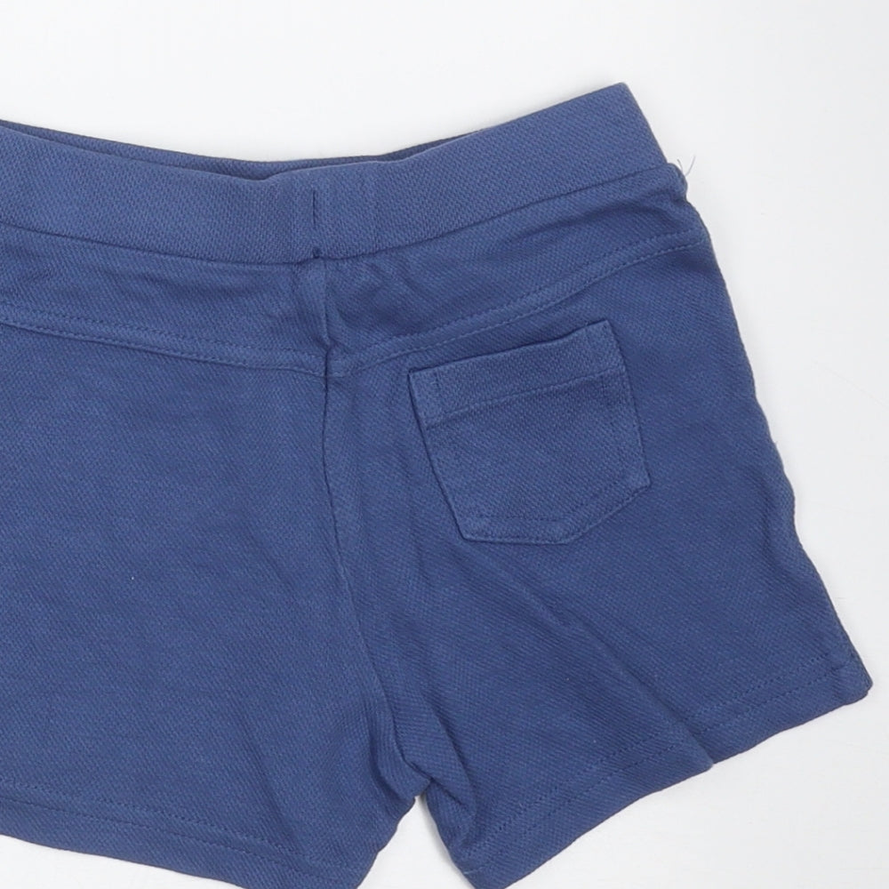 F&F Baby Blue Cotton Trousers Size 12-18 Months Drawstring - shorts