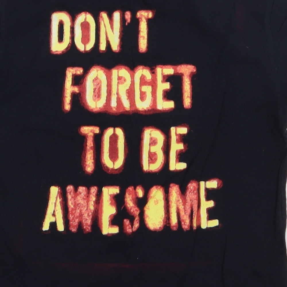 NEXT Boys Blue Cotton Basic T-Shirt Size 10 Years Crew Neck Pullover - dont forget to be awesome