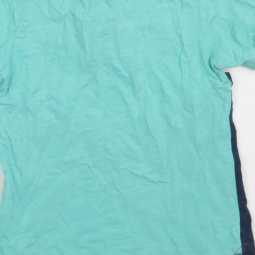 Matalan Boys Green Cotton Basic Polo Size 5 Years Collared Button