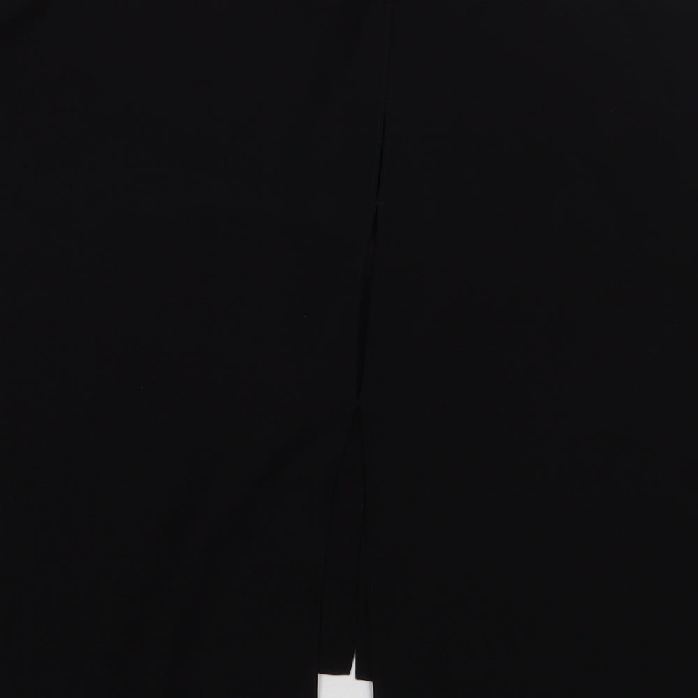 River Island Womens Black Polyester Basic Button-Up Size 10 Collared - cold Shoulder