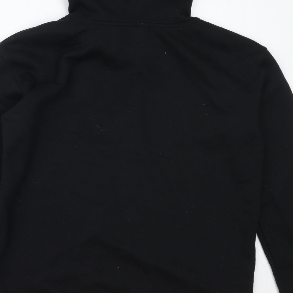 Primark Womens Black Cotton Pullover Hoodie Size S