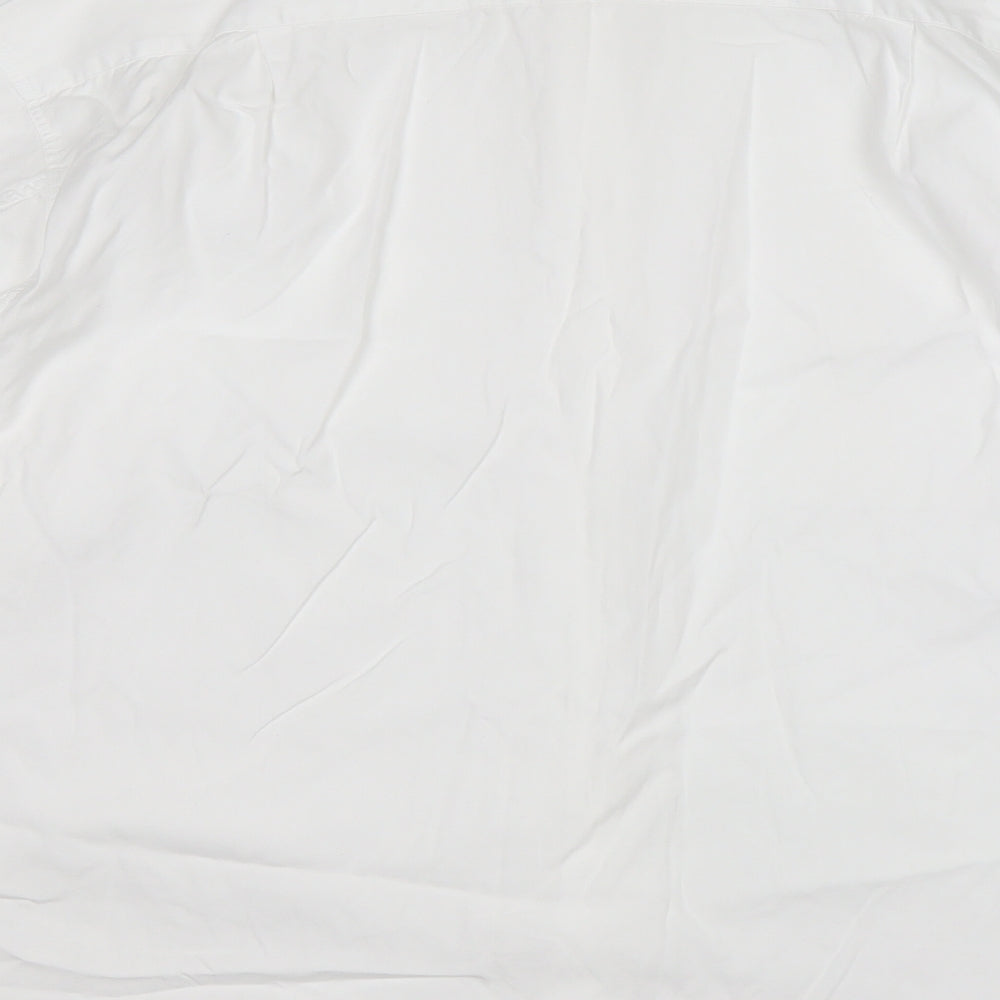 Gap Womens White Cotton Basic Button-Up Size L Collared