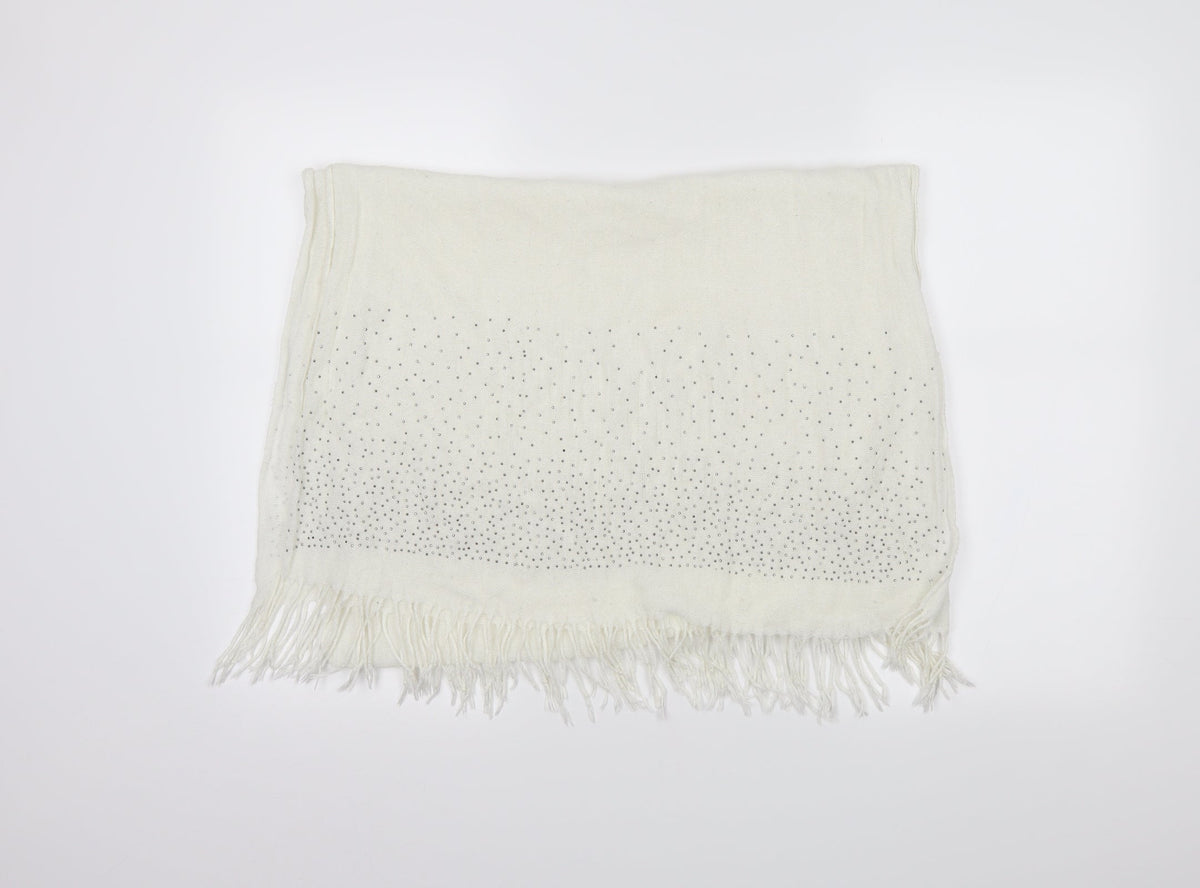 Preworn Womens Ivory Cotton Shawl/Wrap