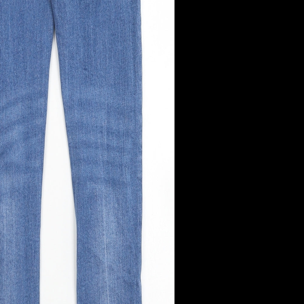 Denim Co Womens Blue Cotton Skinny Jeans Size 6 L27 in Regular Button