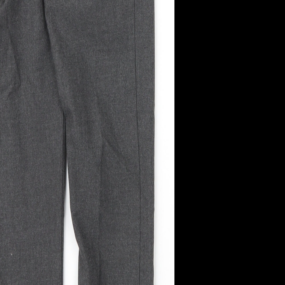 Marks & Spencer Boys Grey Viscose Carpenter Trousers Size 10 Years Regular Zip
