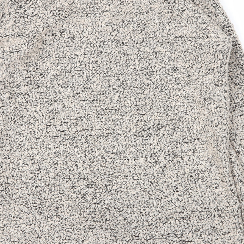 NEXT Womens Beige V-Neck Acrylic Pullover Jumper Size 10