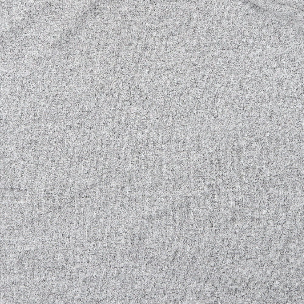 Dorothy Perkins Womens Grey Round Neck Viscose Pullover Jumper Size 16