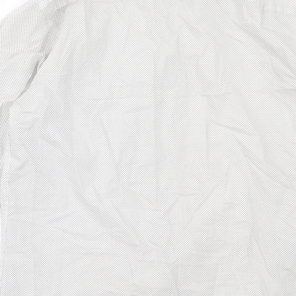 Cedarwood State Mens Ivory Cotton Button-Up Size 16 Collared