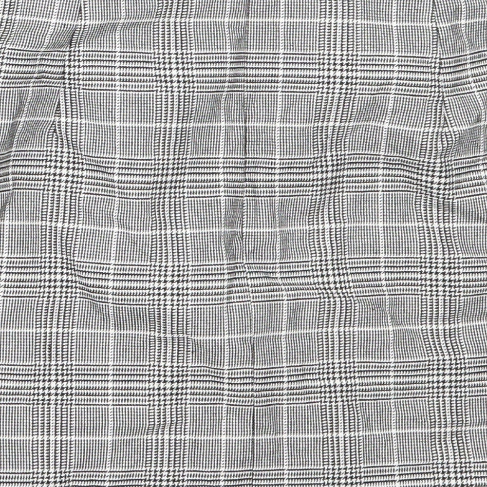 H&M Womens Grey Polyester Mini Skirt Size 38