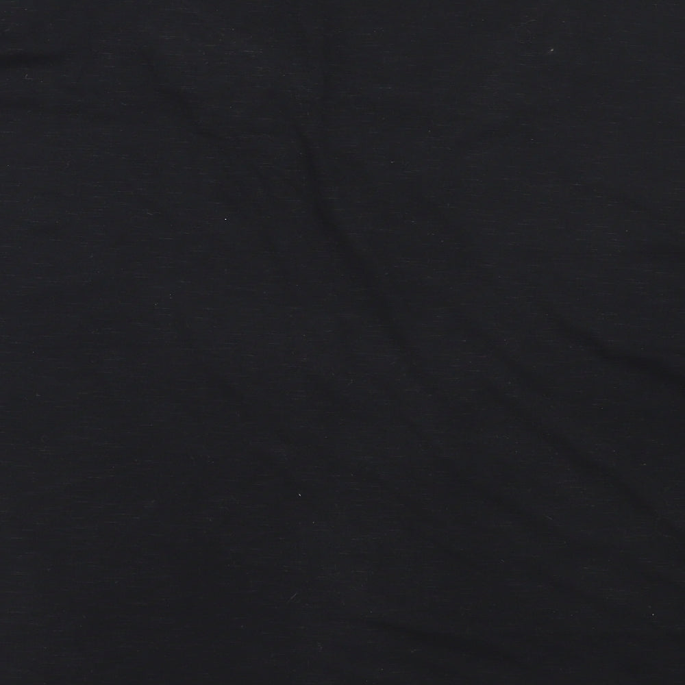 Emreco Womens Black Polyester Basic T-Shirt Size 20 Round Neck