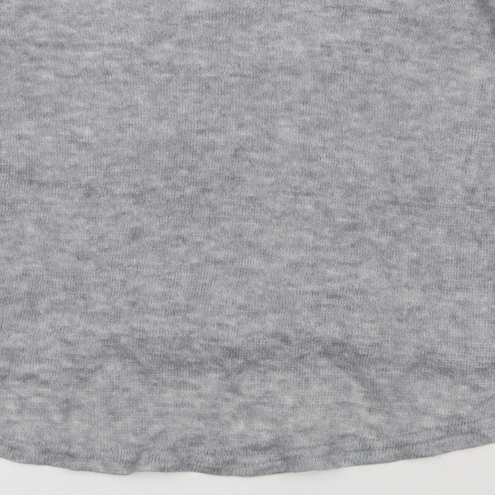 preorn Womens Grey Polyester Pullover Sweatshirt Size L Pullover