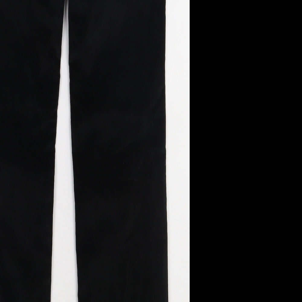 Gap Girls Black Cotton Capri Trousers Size 12 Years Regular Button