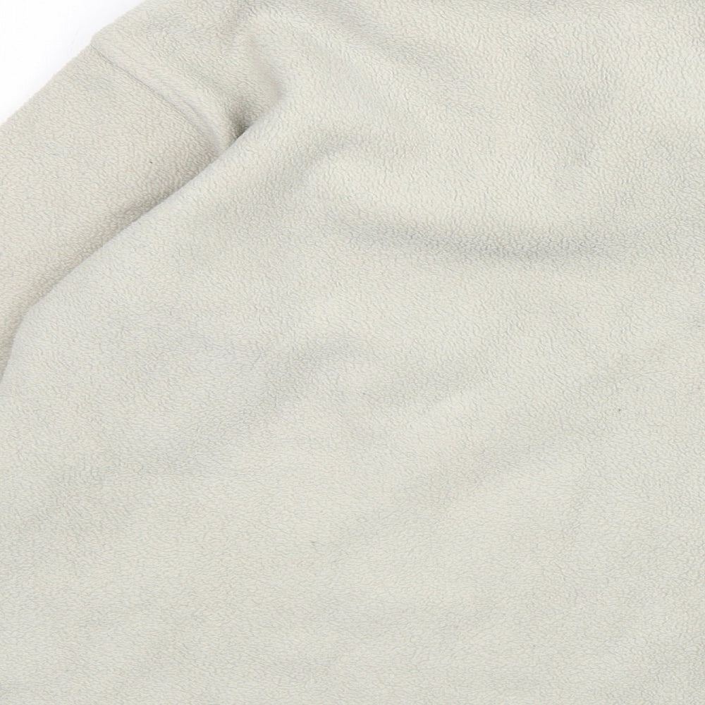 Ladies Womens Beige Polyester Pullover Sweatshirt Size 10