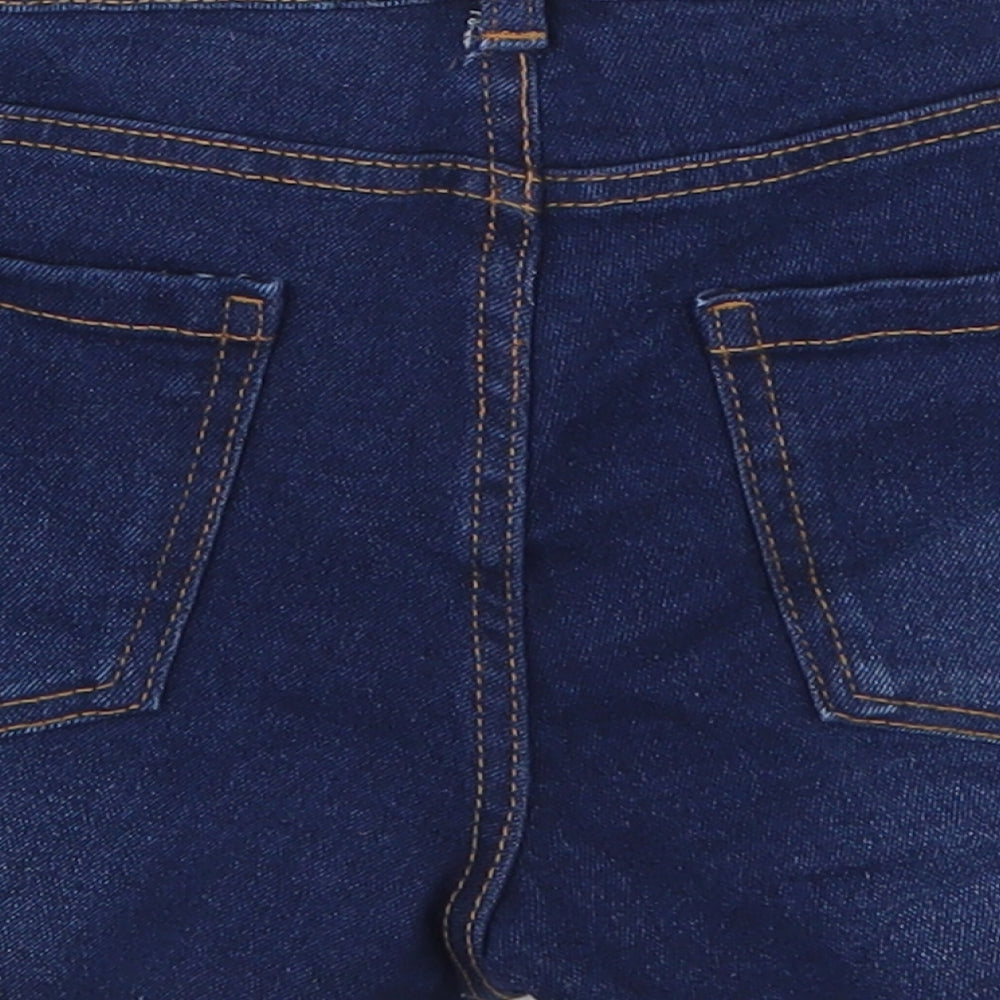Denim Co Womens Blue Cotton Hot Pants Shorts Size 8 L3 in Regular Button