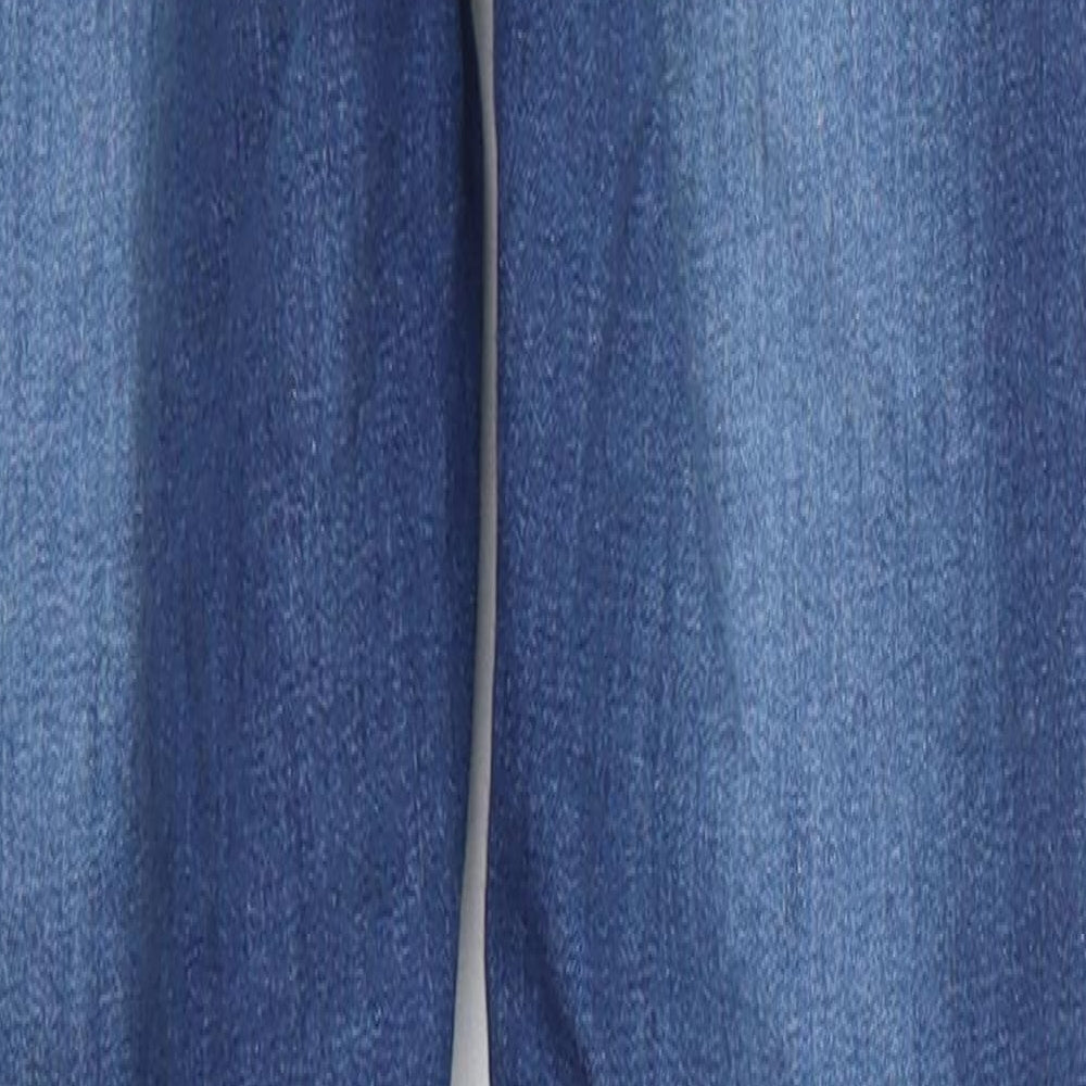 Naanaa Womens Blue Cotton Skinny Jeans Size 6 L26 in Regular Button