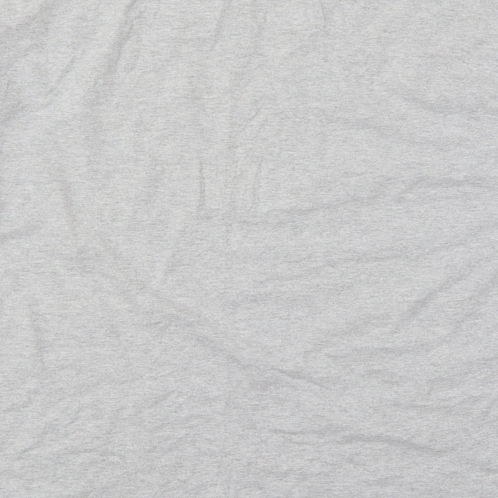 Missguided Womens Grey Polyester Basic T-Shirt Size 8 Crew Neck - New Season