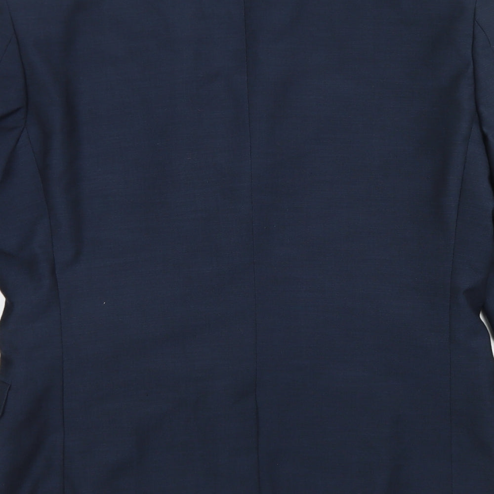 Cedarwood State Mens Black Polyester Jacket Blazer Size 38