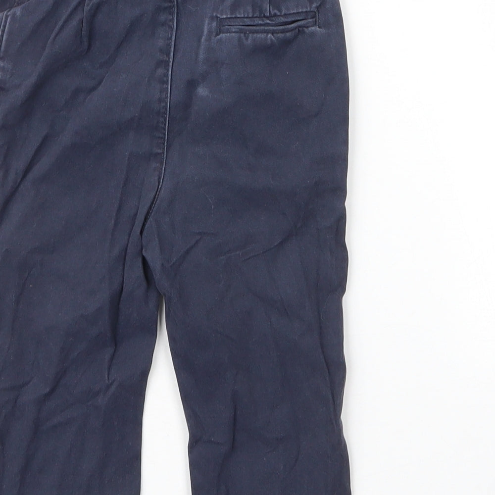 Marks & Spencer Boys Blue Cotton Capri Jeans Size 12 Months Button