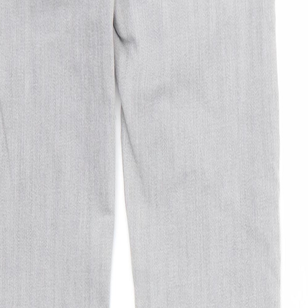 H&M Womens Grey Skinny Jeans Size 26 L31 in Zip