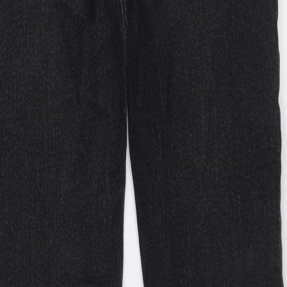 ASOS Womens Grey Cotton Skinny Jeans Size 28 in L29 in Extra-Slim Zip