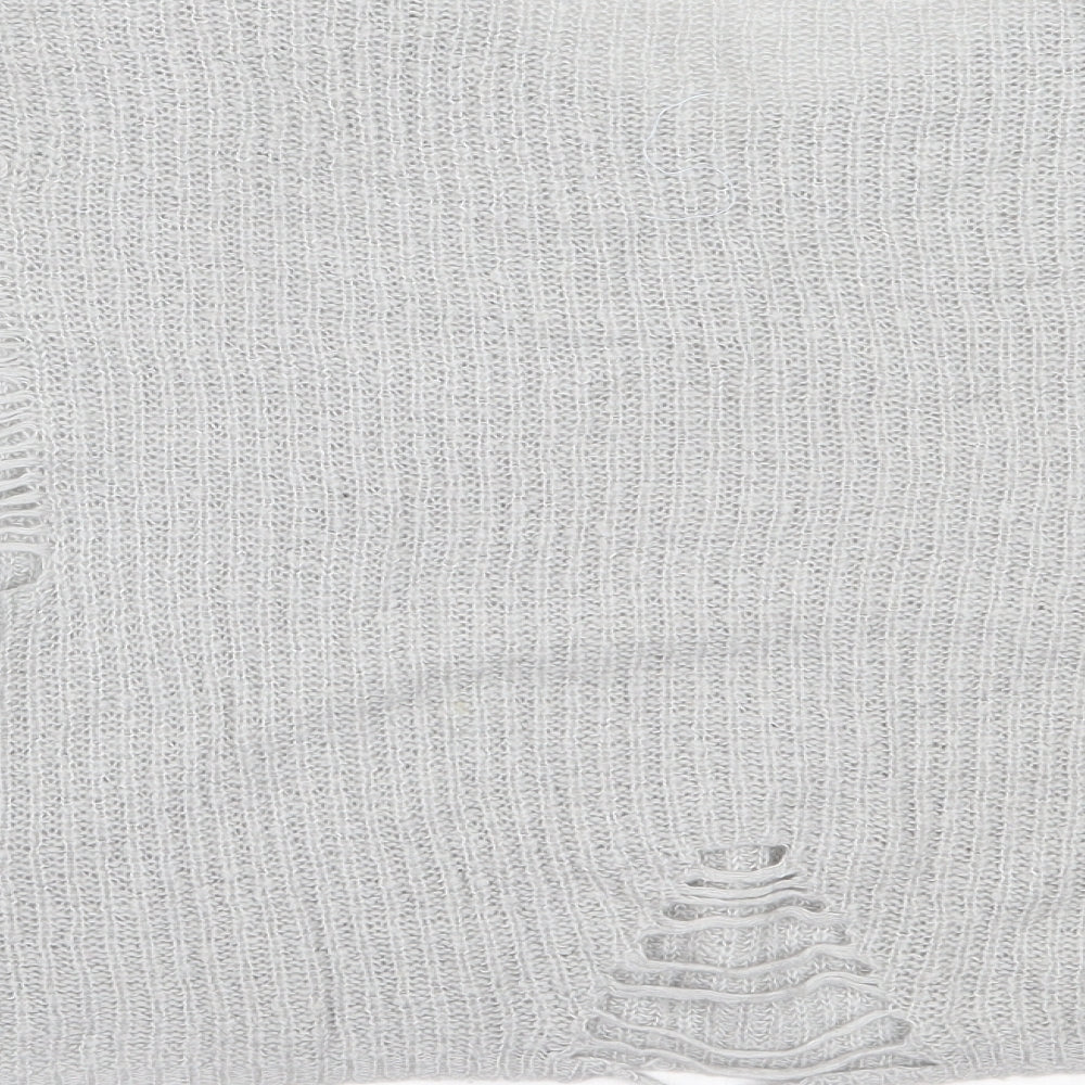 Atmosphere Womens Grey V-Neck Acrylic Pullover Jumper Size L